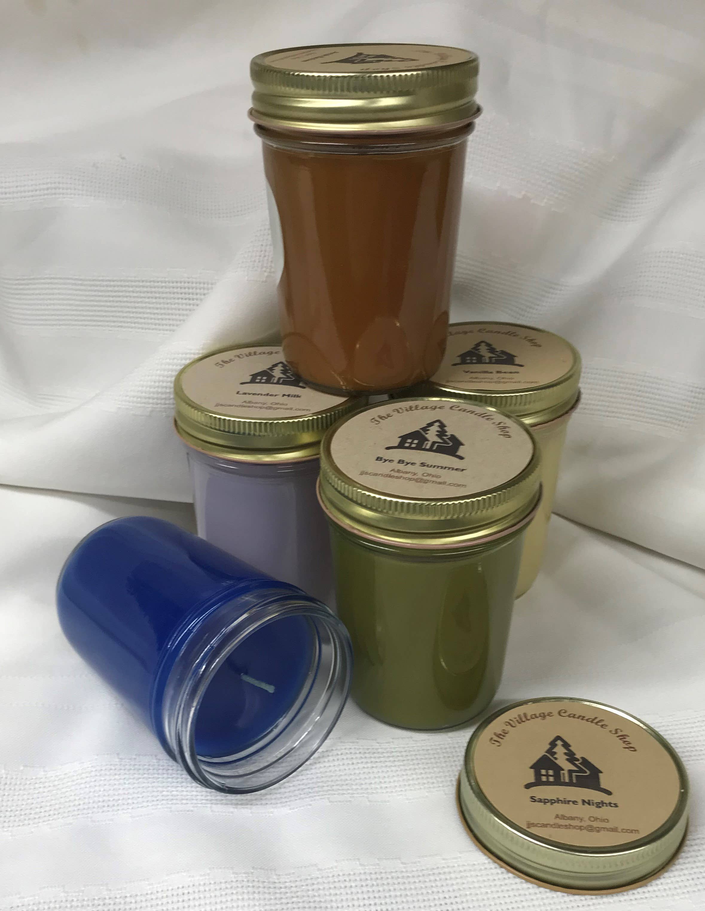 The Village Candle Shop - Wholesale Jar/Filled Candle - Jelly Jar Candle-Premium Scents1