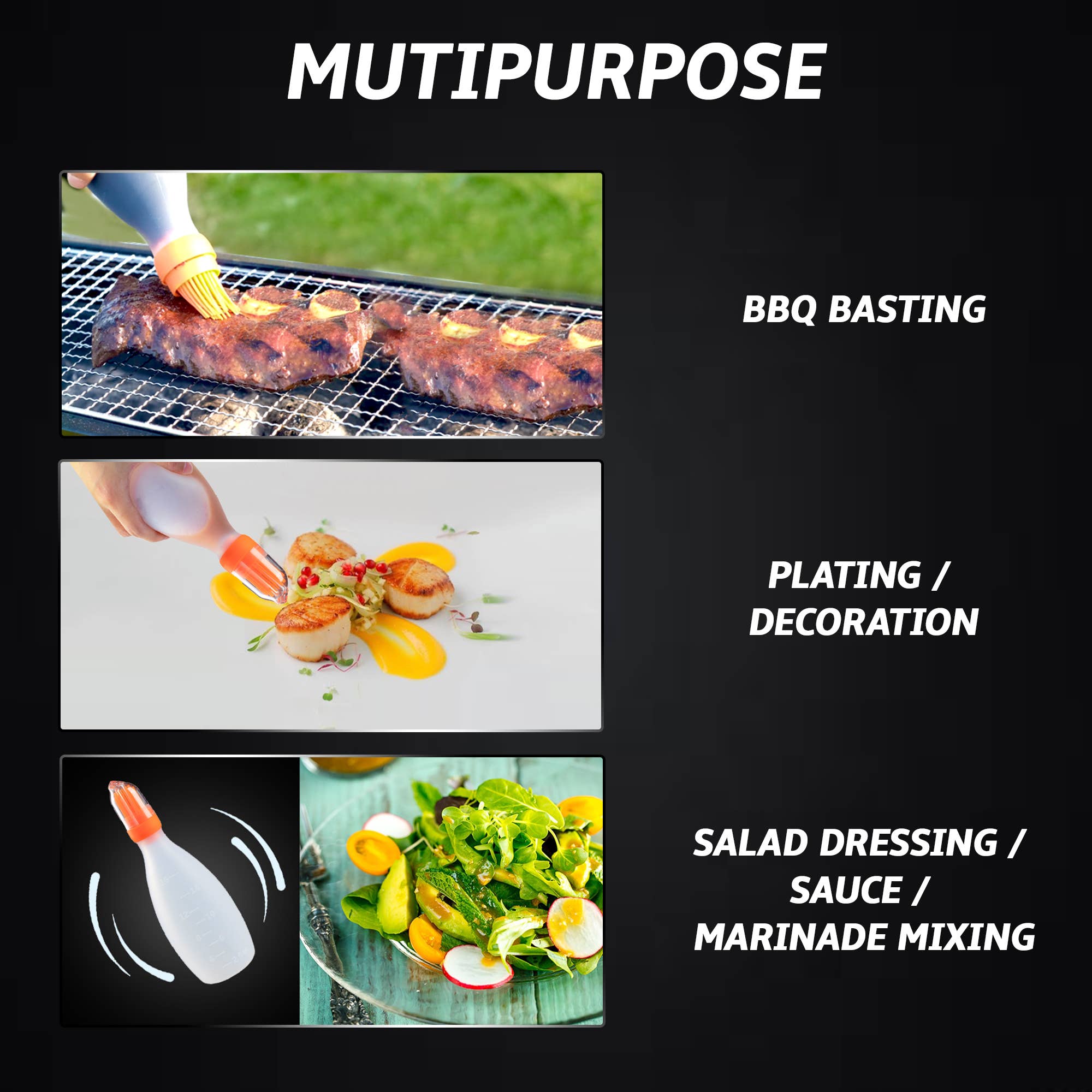 Gourmet Easy - Wholesale Basting Brush - Silicone Basting Brush Oil dispenser5