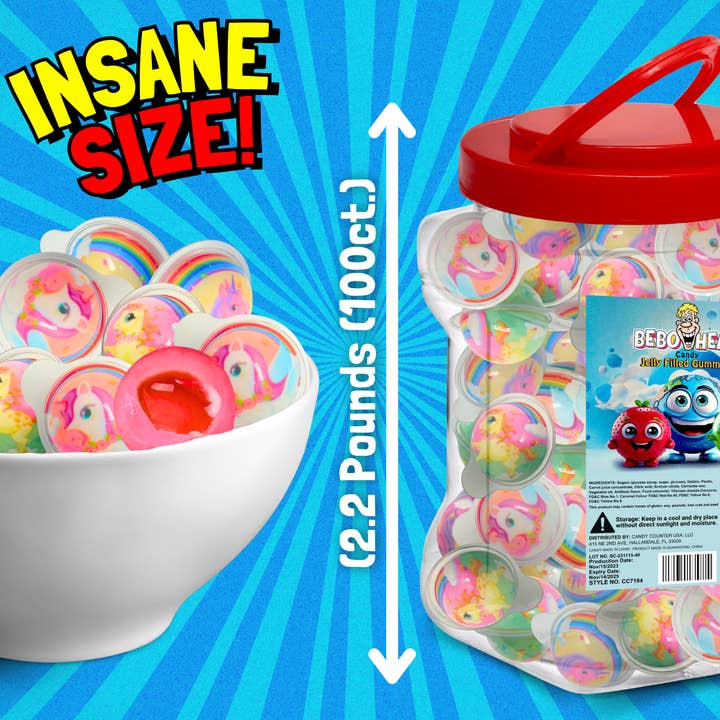 Dare Online LLC - Wholesale Gummy - Unicorn: Jelly-Filled Popping Gummy Balls3