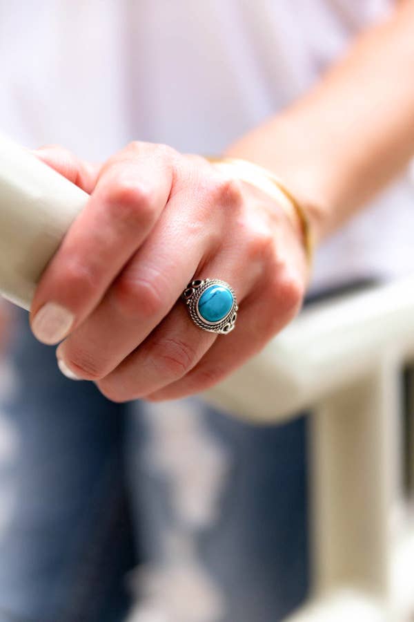 Hipster Row - Vente Bague de cocktail/de cérémonie - Collection de bagues Turquoise10