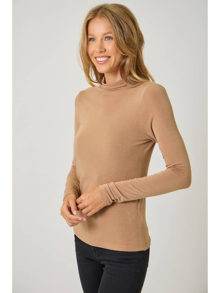 Mystree - Wholesale Knit Top - Women's - 61274 Essential Mock Neck Top2