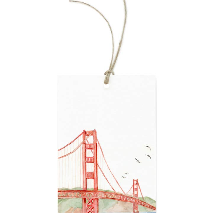 San Francisco Golden Gate Bridge Gift Tag for wholesale by Lana's Shop