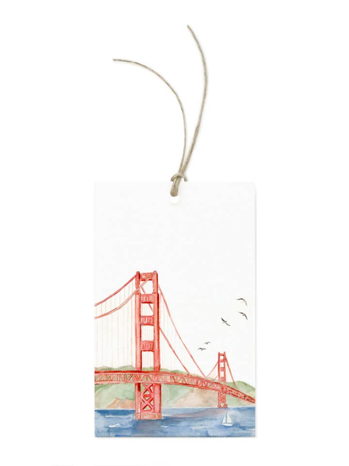 San Francisco Golden Gate Bridge Gift Tag for wholesale by Lana's Shop