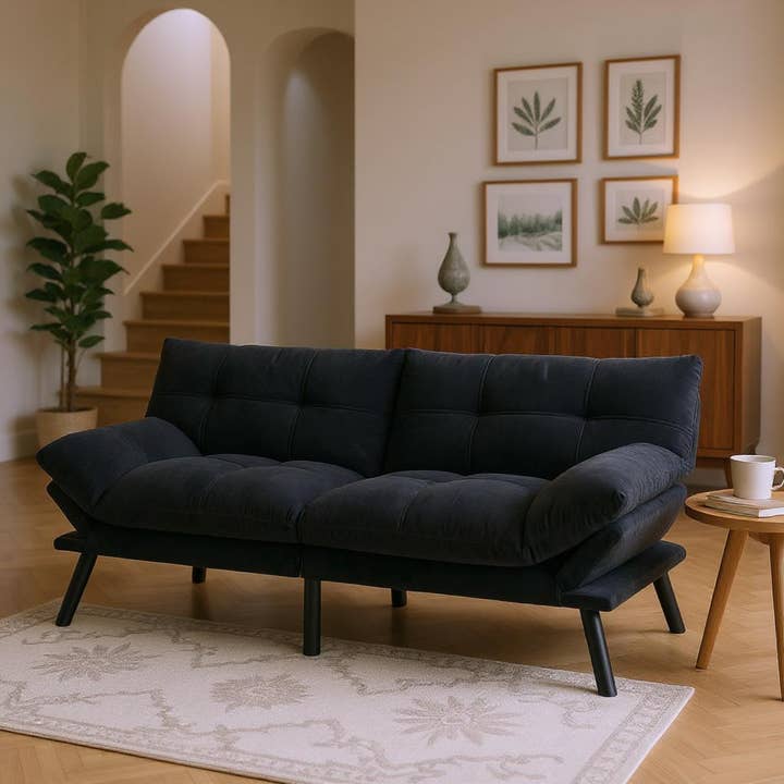 HOMYCASA DESIGN INC - Wholesale Sofa - Carmel 70" Upholstered Convertible Futon Sofa Bed with Adjustable Backrest and Armrests18