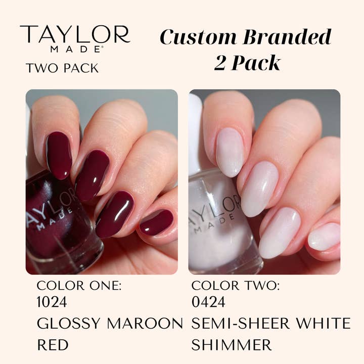 Taylor Made Polish - Vendita all'ingrosso Smalto per unghie - Smalto per unghie personalizzato: confezione da 2 a lunga tenuta + vegano + non tossico60