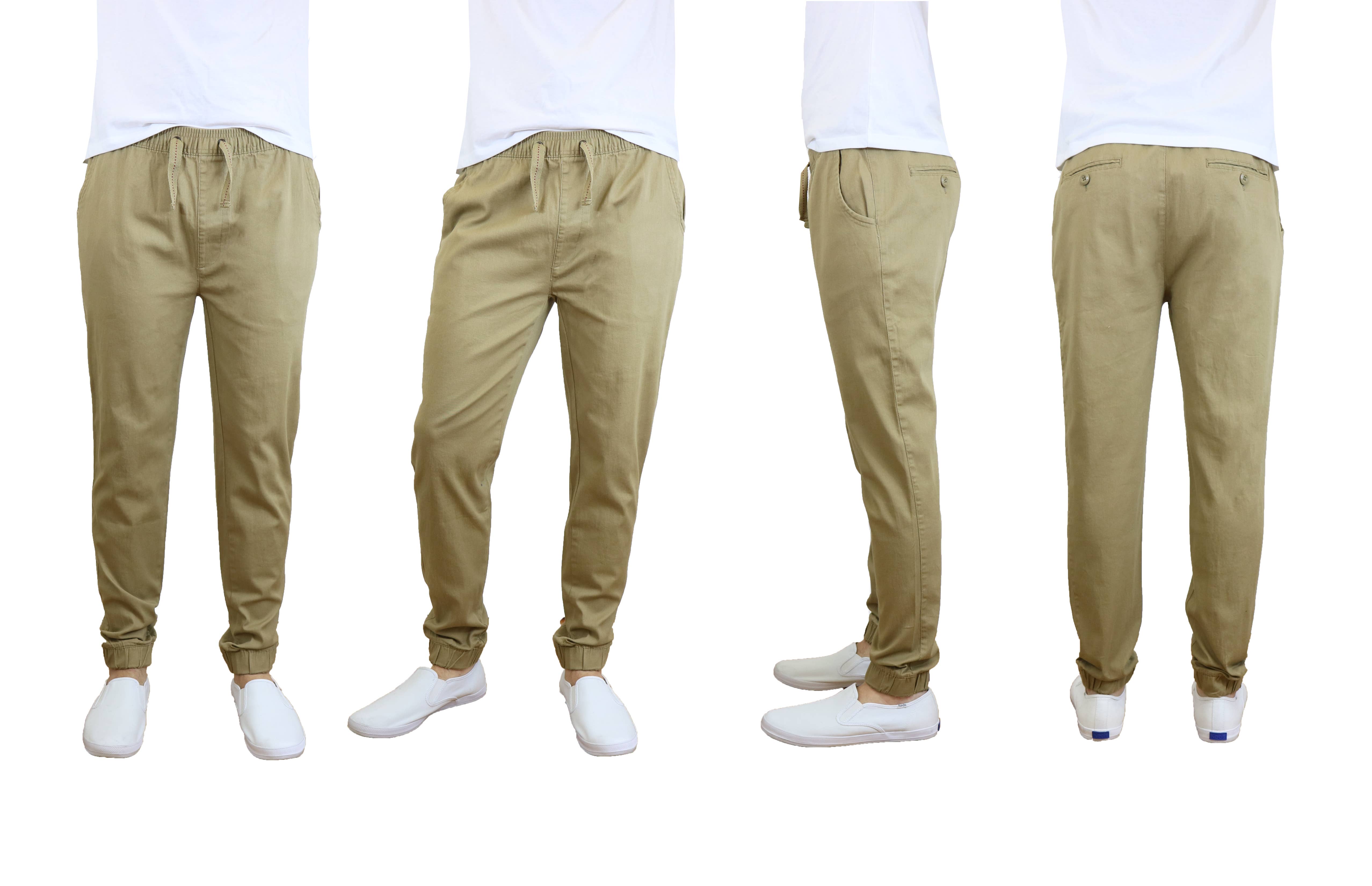 Galaxy By Harvic - Wholesale Athletic Sweatpants/Joggers - Men's - Men's Slim-Fit Cotton Twill Jogger Pants2