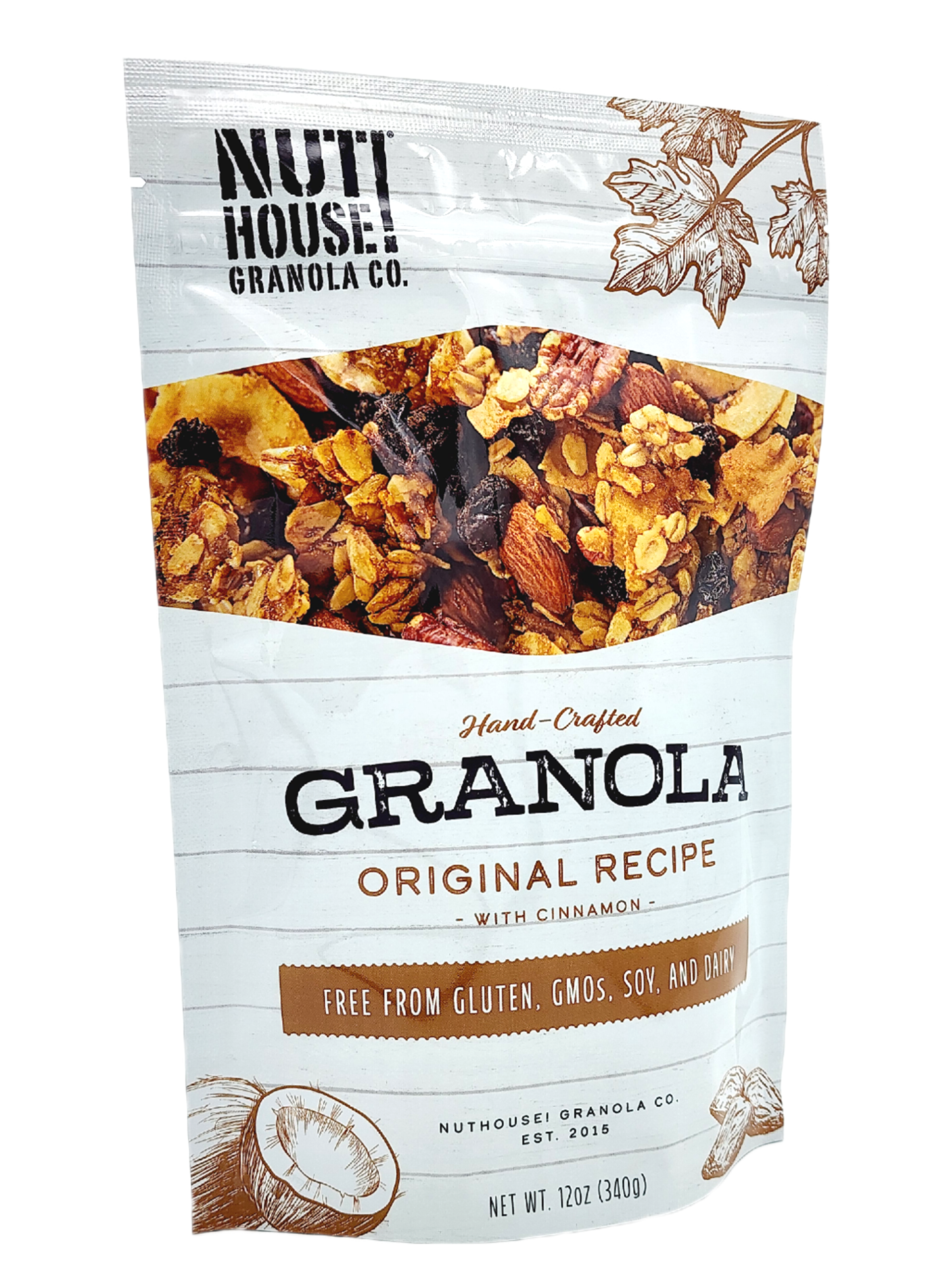 NutHouse! Granola Company - Wholesale Granola - Original Recipe Granola, 6 x 12oz4