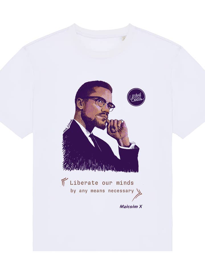 Malcolm X I Men's Oversized T-shirt for wholesale by UNITED SOULS