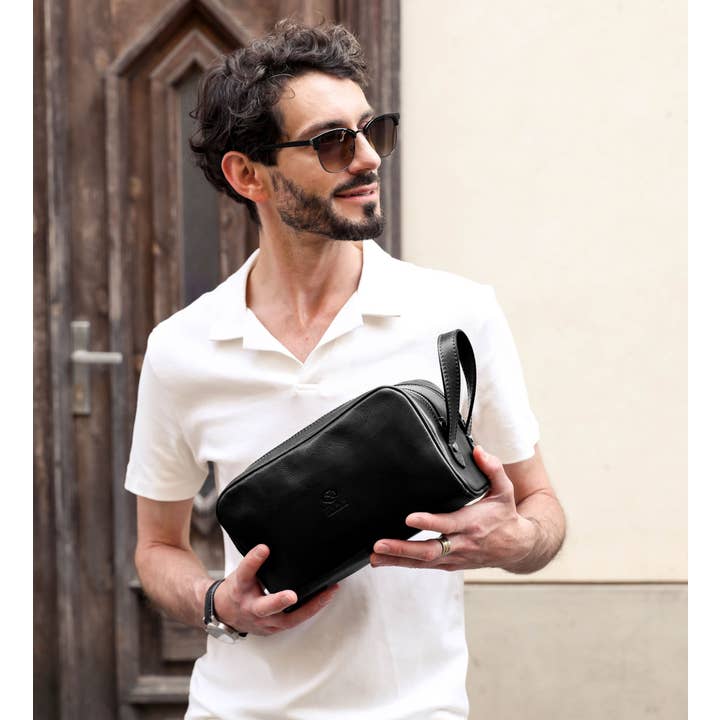 Time Resistance - Wholesale Make-up tas/toilettas - Leren Cosmetica Tas Dopp Kit - All the Kings Men13