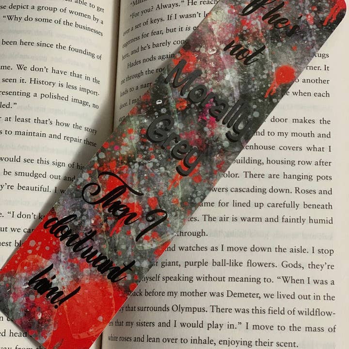 Messterpieces - Wholesale Bookmark - CLEARANCE 8x2 in Morally Grey Bookmark1