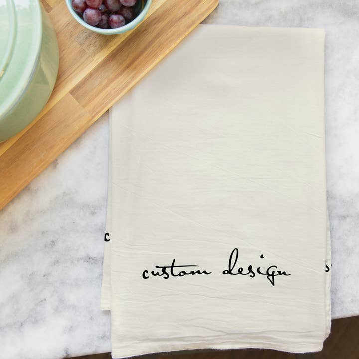 Torchon personnalisé - CONVO REQUIS pour la vente par Quotable Life