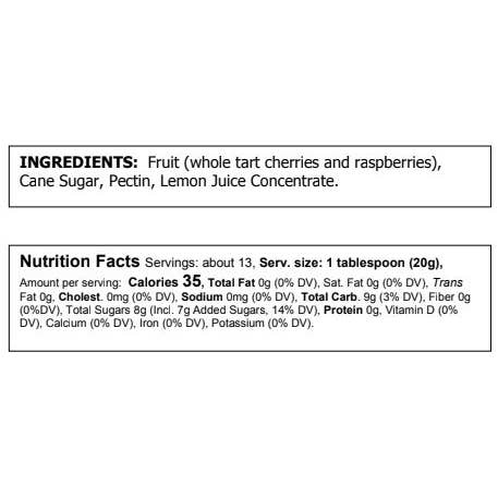 Food For Thought - Wholesale Preserves - Truly Natural Cherry and Raspberry Preserve