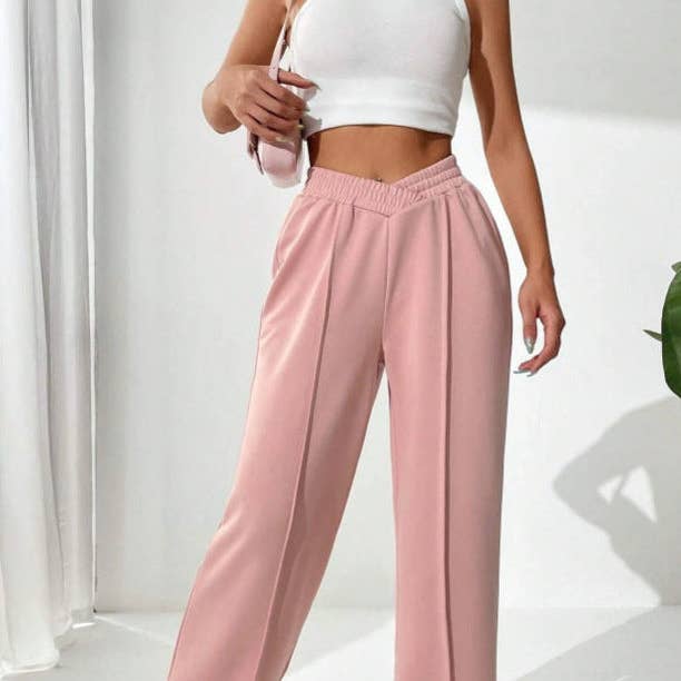 safistyle - Wholesale Pants - Women's - Women’s Solid Color Wide Leg Casual Pants9