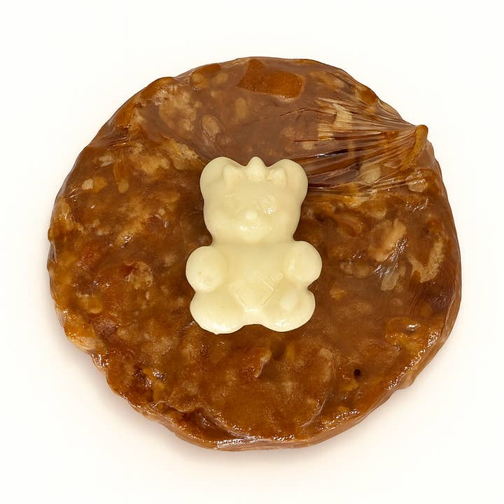 Teddy Bear Pecan Turtle Candy 2oz (24pk) for wholesale by Flathau's Fine Foods