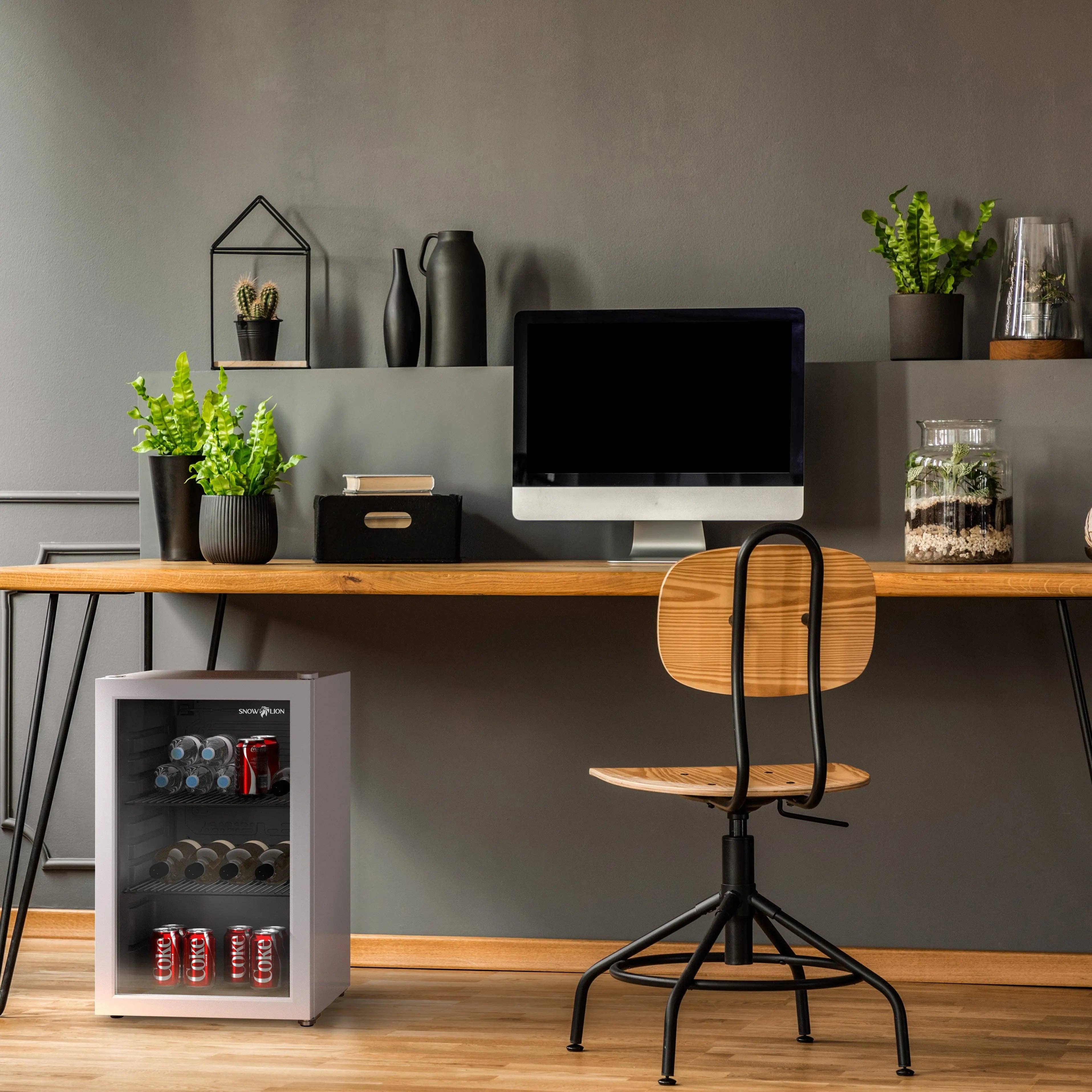 Promounts - Vente Réfrigérateur miniature/portable - Réfrigérateur à boissons SnowLion Premium 69L 2,4 pi³ Mini réfrigérateur autonome avec porte en verre, blanc6