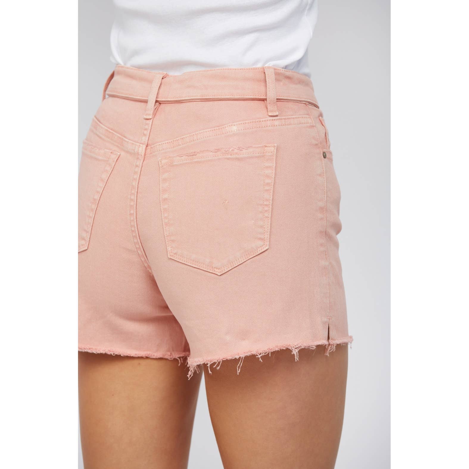 LIGHT CORAL FOLD OVER HIGH RISE SHORTS for wholesale on Faire5