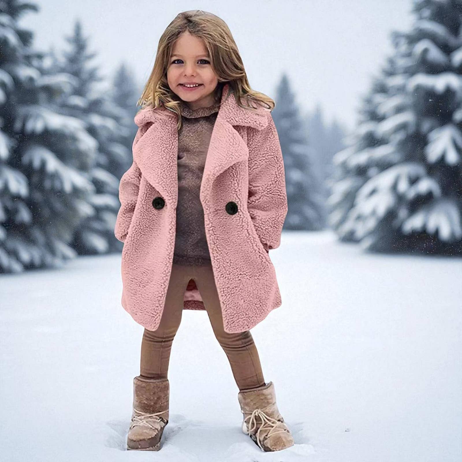 Annie & Charles – wholesale Jacka - Barn – Annie & Charles® Teddy-fleecejacka för barn ZOE1