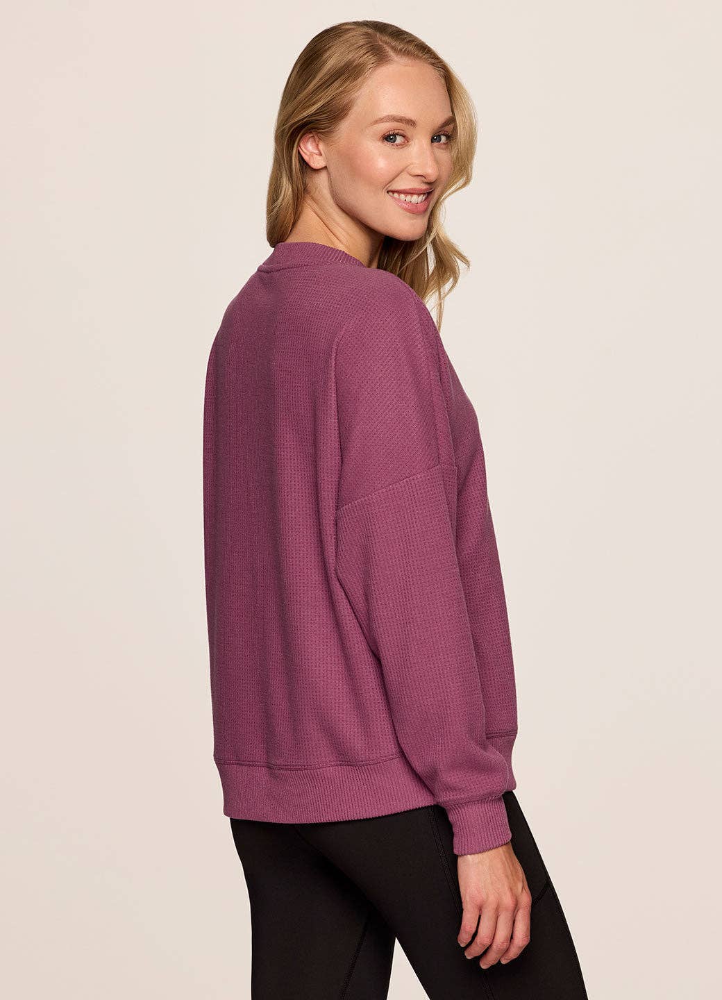RBX Active - Wholesale Sweatshirt - Women's - Off Days Relaxed Waffle Knit Sweatshirt17