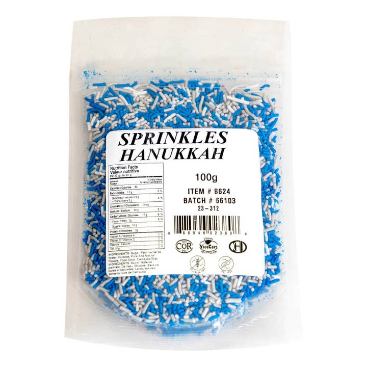 McCall's - Wholesale Sprinkles - SPRINKLES HANUKKAH - CERTIFIED KOSHER 100 g