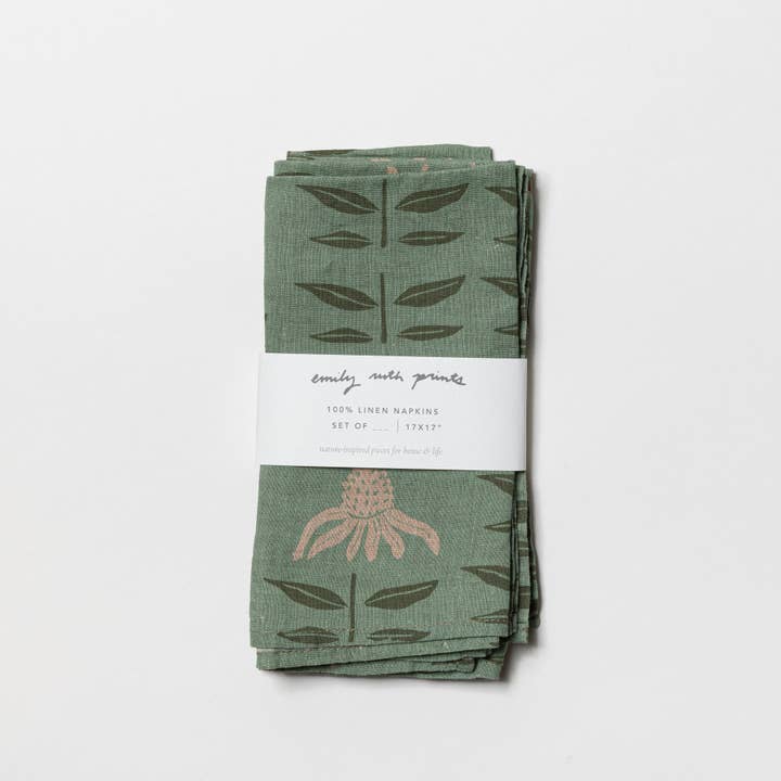 emily ruth prints - Wholesale Dinner & Cloth Napkin - Linen napkins (Set of 2)15