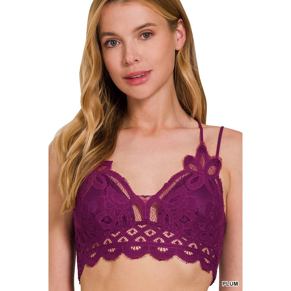 Apolline - Wholesale Bralette - Women's - CROCHET LACE BRALETTE WITH BRA PADS8