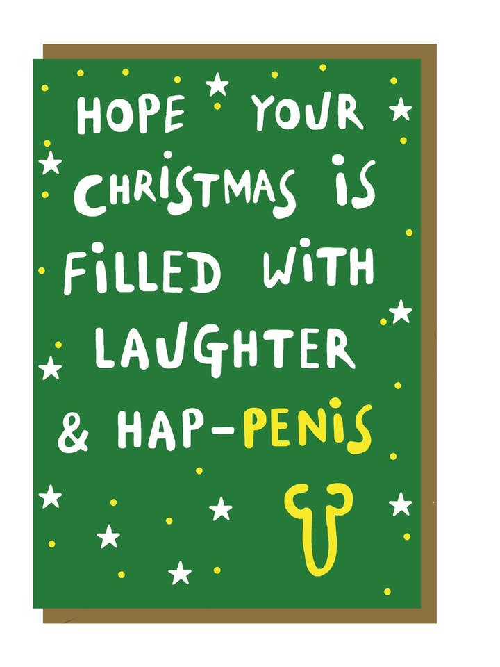 EBX8 Hap-penis - Julekort for engroshandel hos Earlybird Designs