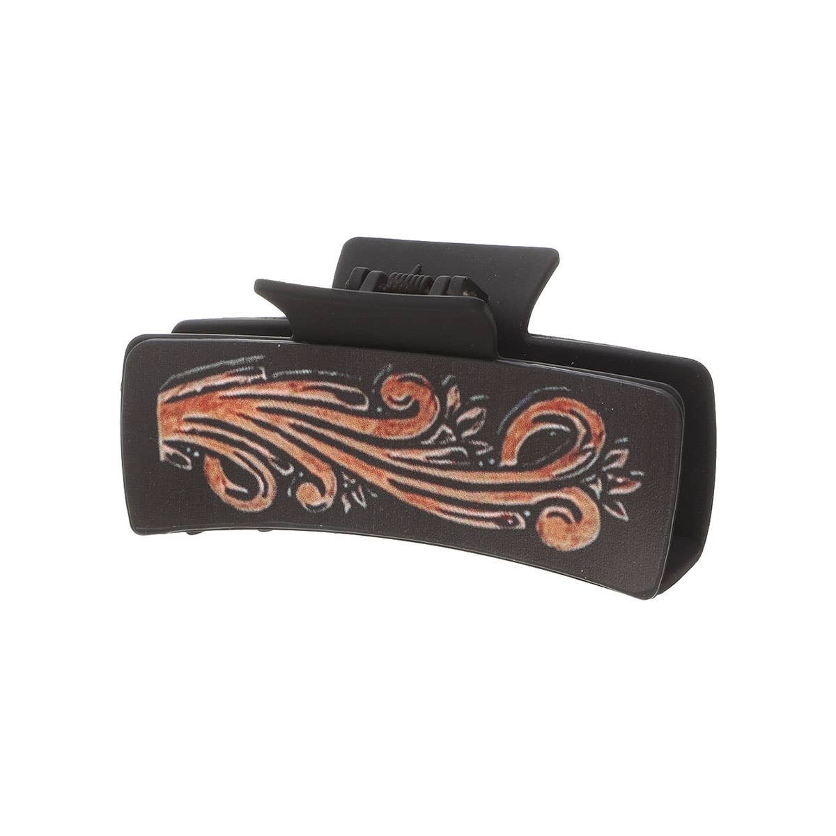 ACCITY - Wholesale Hair Clip - Women's - Sunflower PU Leather Hair Claw, Western Style_CWASC161811