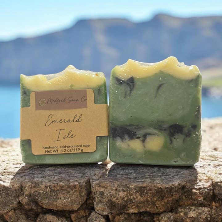 Emerald Isle for wholesale by Medford Soap Company