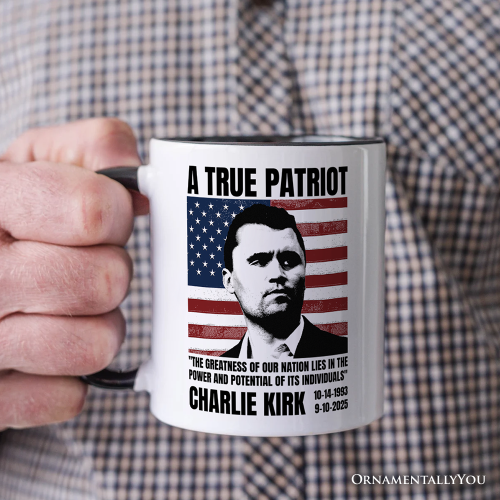 OrnamentallyYou – Großhandel Kaffeebecher – Eine Tasse für einen wahren amerikanischen Patrioten, Geschenk mit Zitat von Charlie Kirk2