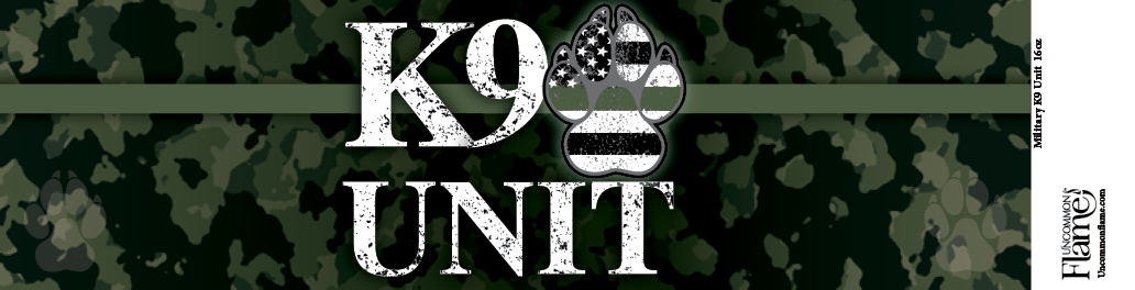 Uncommon Flame - Wholesale Jar/Filled Candle - Military K9 Candle1