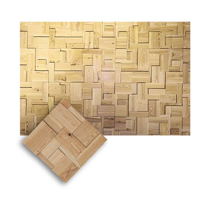 Panneau mural en bois Tetris 30 x 30 cm KK1252 pour la vente par Arrow Zoom Limited