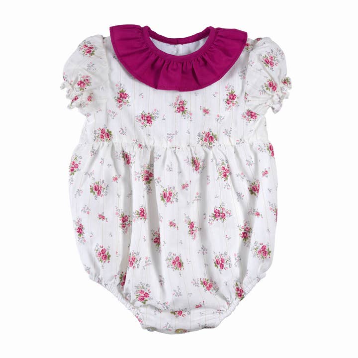 Barboteuse Rose pour petite fille pour la vente par Beatrice & Bee