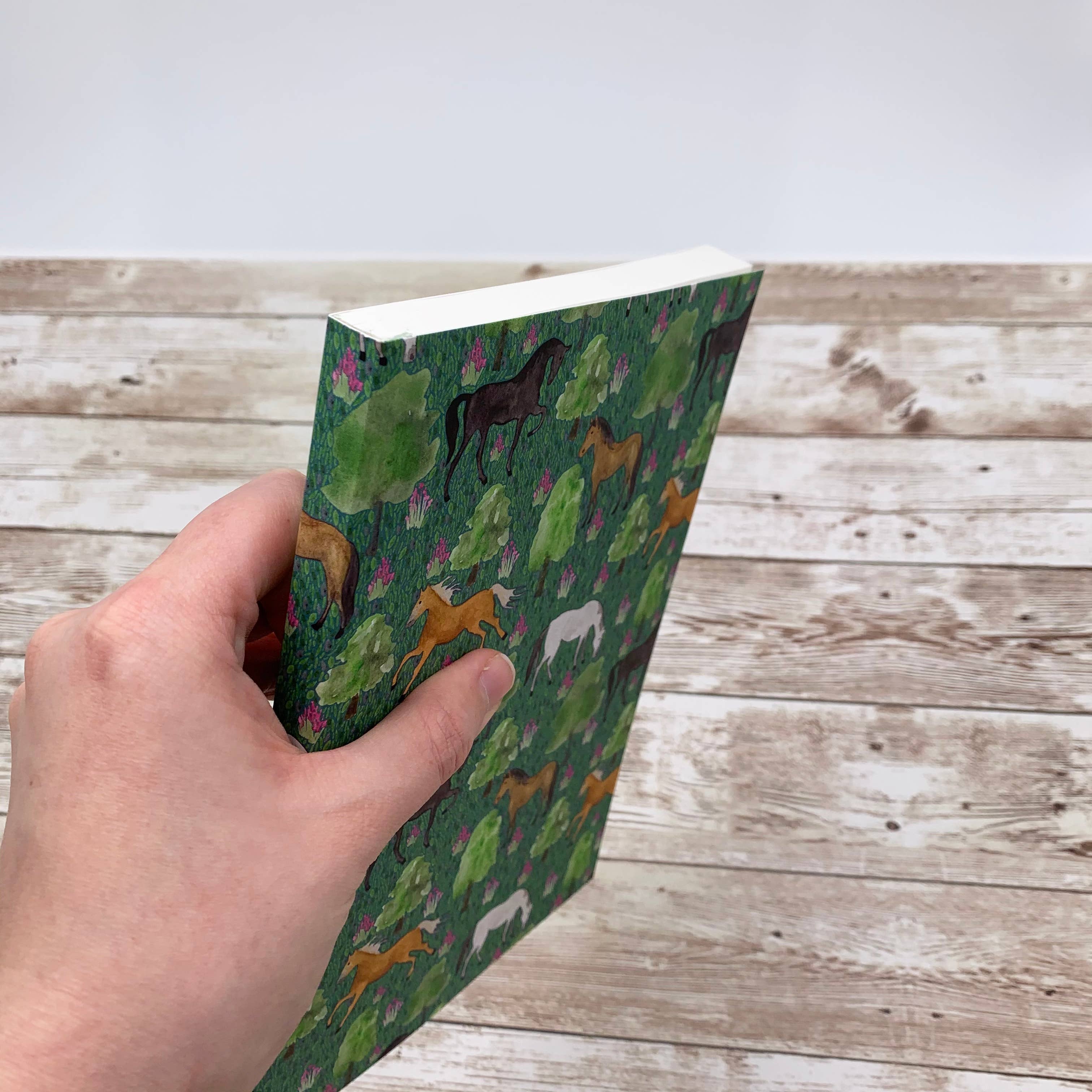 Samantha Hall Designs – wholesale Notebook – Horse Thick A5 Lined Notebook2