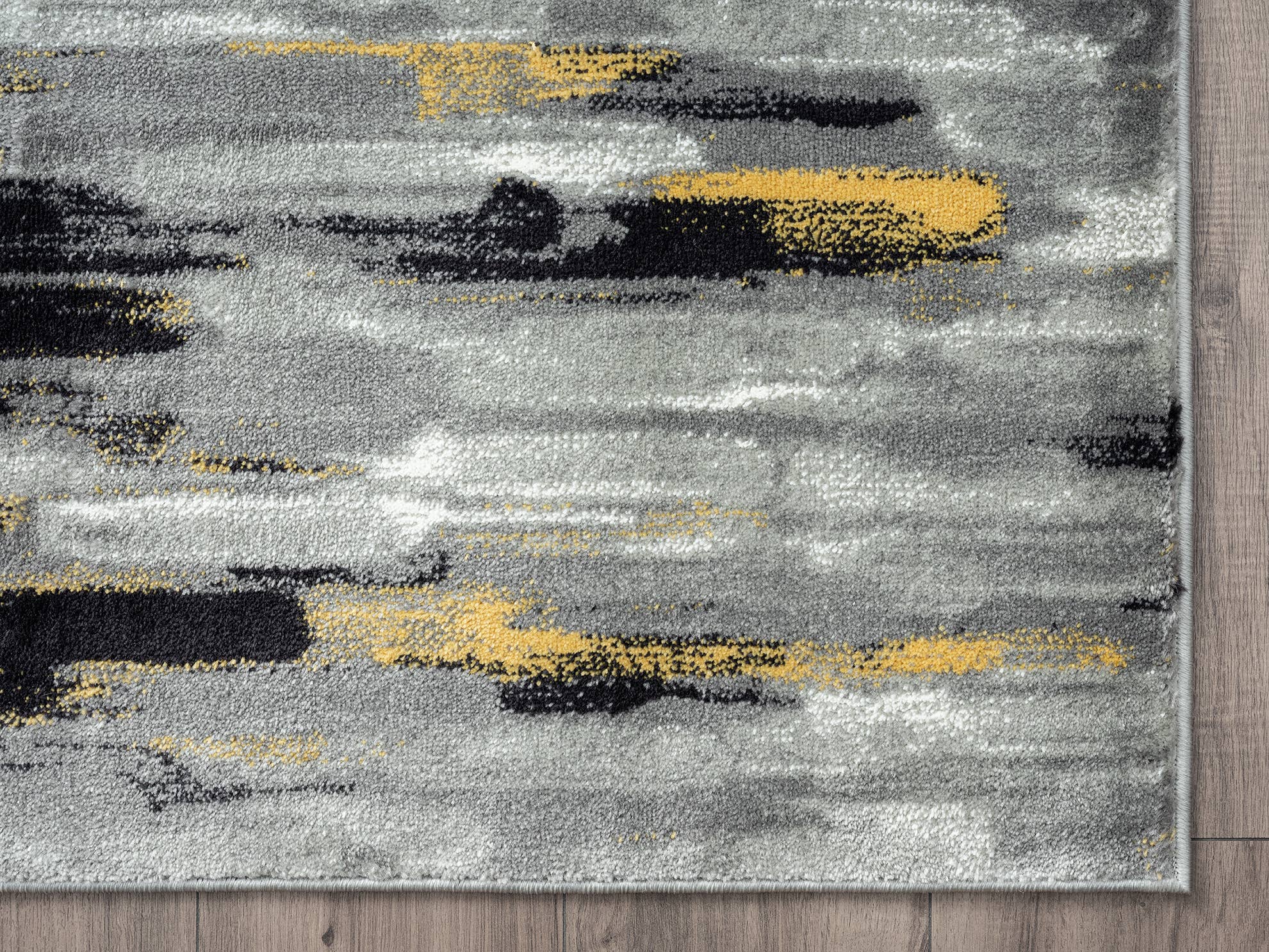 Abani Rugs - Wholesale Area Rug - Abani Porto PRT140C Contemporary Grey and Yellow Abstract5