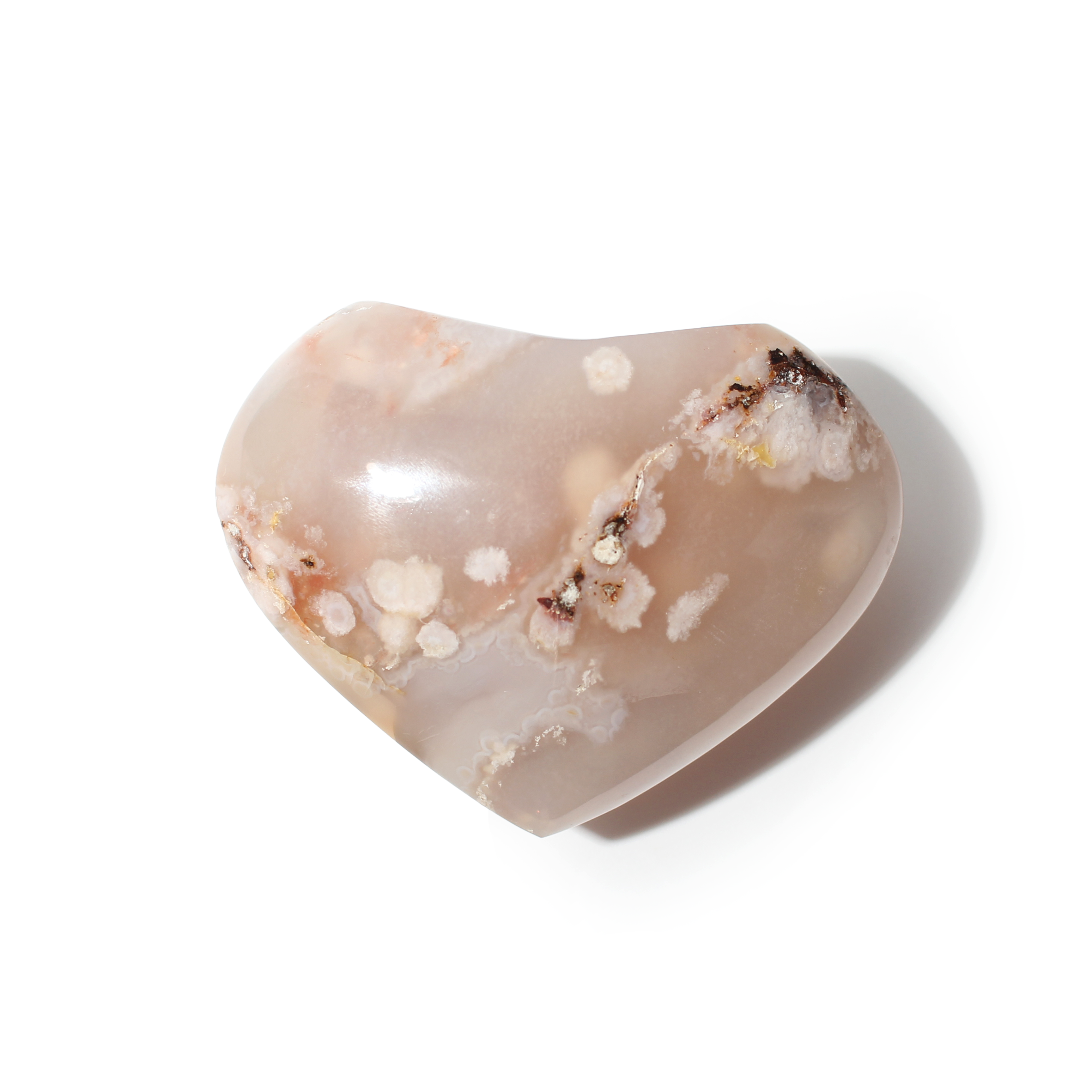 Stonebridge Imports - Wholesale Spiritual Stone/Crystal - Flower Agate Heart3