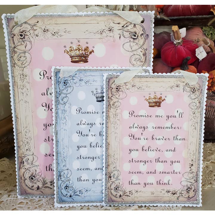 Little Heart Designs – wholesale Skylt – Väggkonst Nalle Puh lovar mig citat