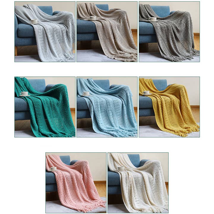 ACCITY - Wholesale Throw Blanket - SOFT WARM CHUNKY KNIT BLANKET THROW_CWMM0195