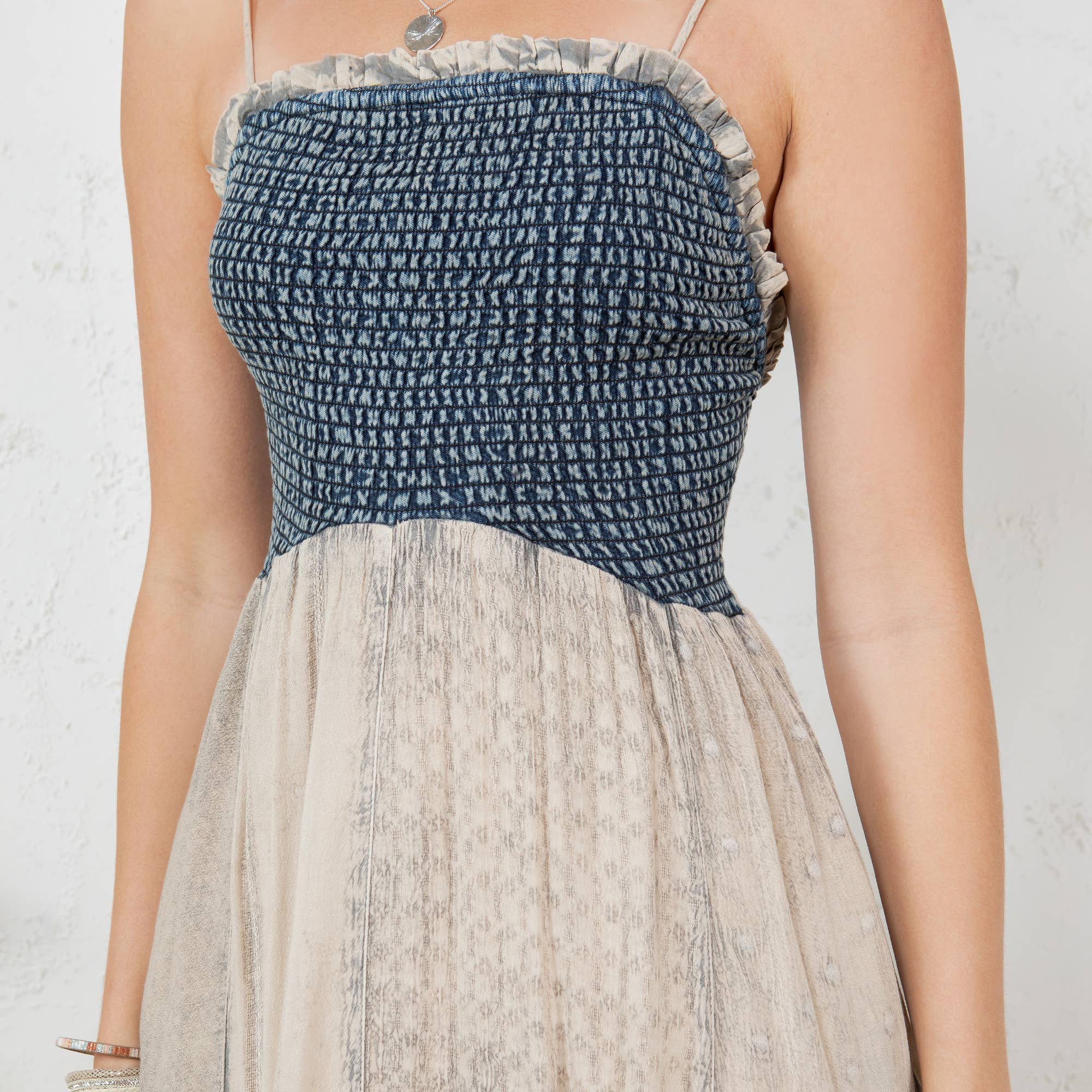 Young Threads – wholesale Klänning - Dam – Midjeklänning med skarvteknik och handukskant11