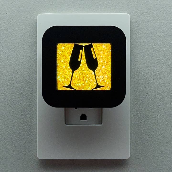 Champagne Celebration Night Light for wholesale by Swaplights Night Lights