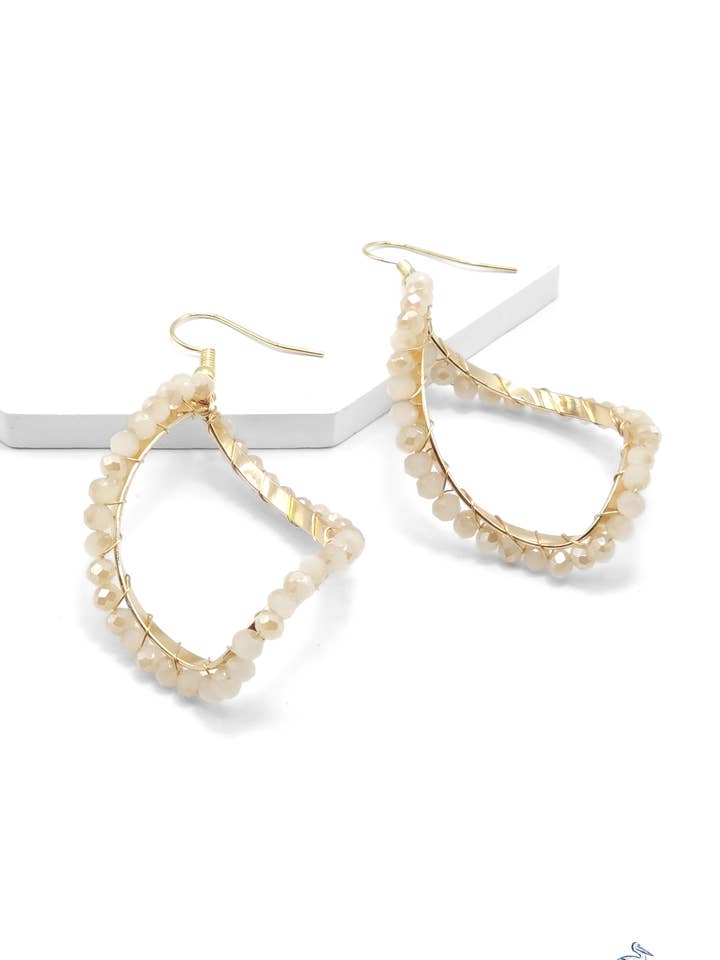 Éclat Serein - Boucles d'oreilles en or pour la vente par Sunset Marsh LLC