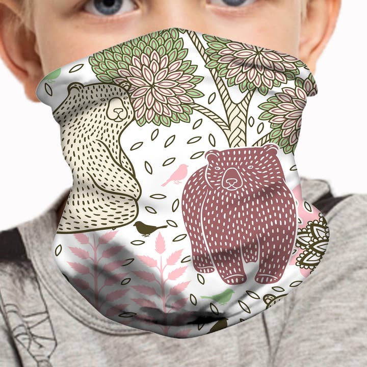 Køling hals Gaiter Beskyttelse Ansigtsmaske For Kids (Bears) for engroshandel hos Real Sic