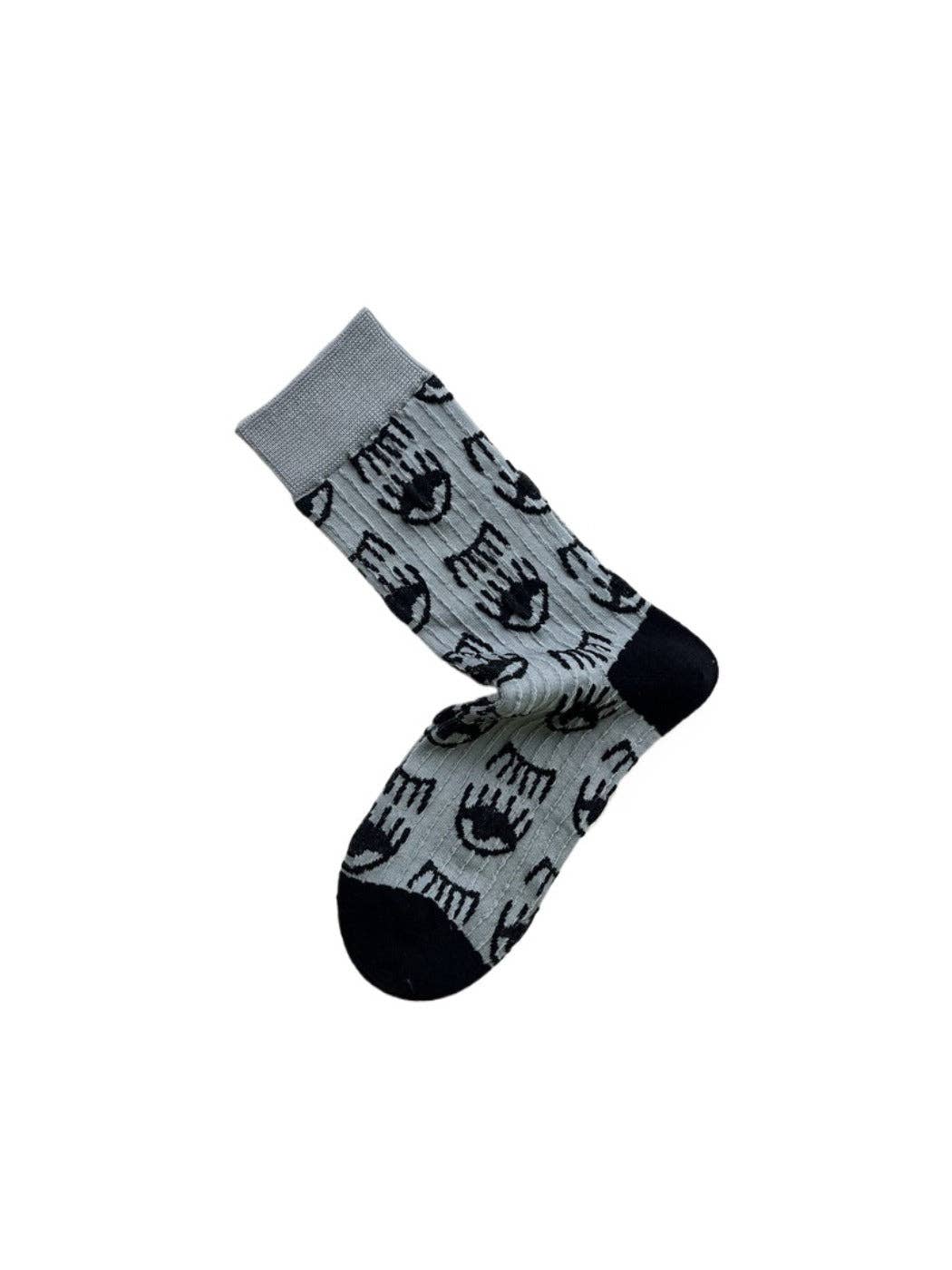 Funkyrel® Atzbranding Limited - Wholesale Socks - Women's - Rufia – Geometric Embossed Mid-Calf Socks1