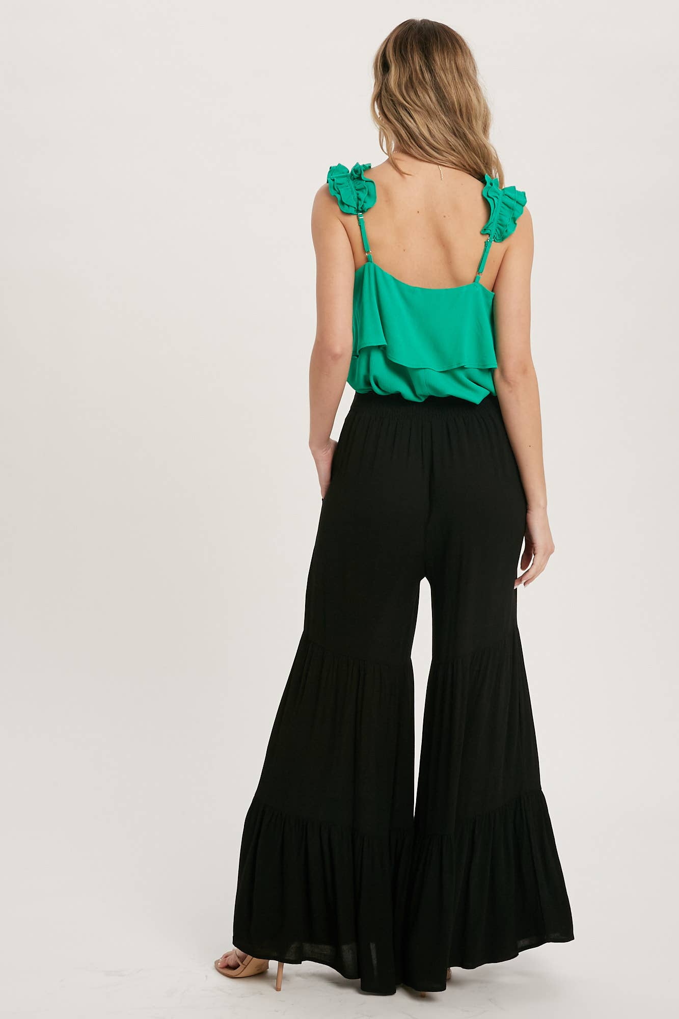 Bluivy – wholesale Byxor - Dam – TIERED VOLANG HÖG MIDJA BREDA BEN BYXOR34