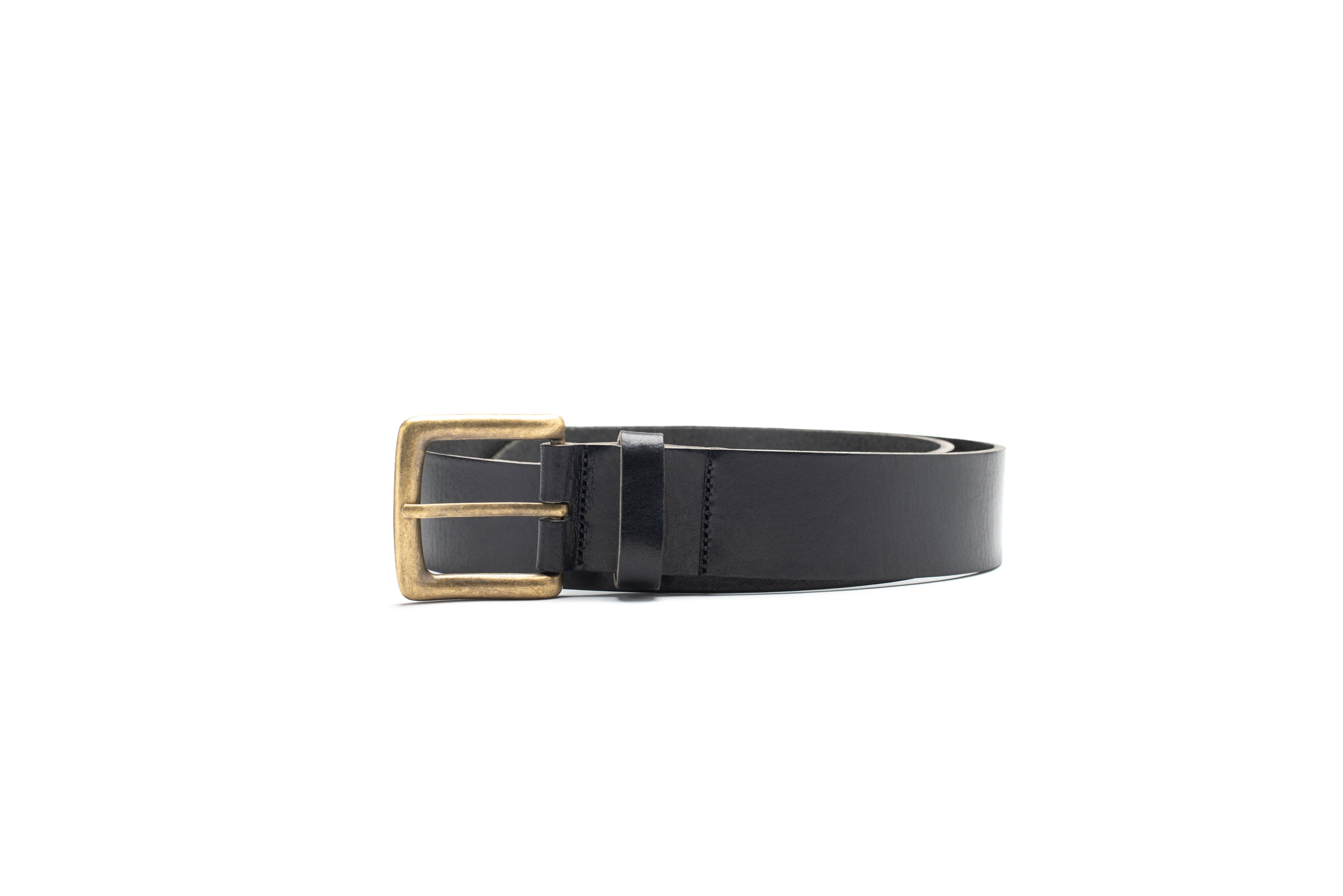 Leathergraft – wholesale Belt – Unisex – Men's full grain leather belt with antique brass buckle6
