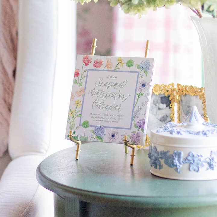 Simply Jessica Marie - Wholesale Calendar - 2026 Seasonal Watercolor Calendar11