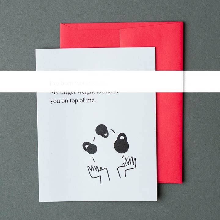 Gym Crush - Haiku Greeting Card for wholesale by Blankenshop