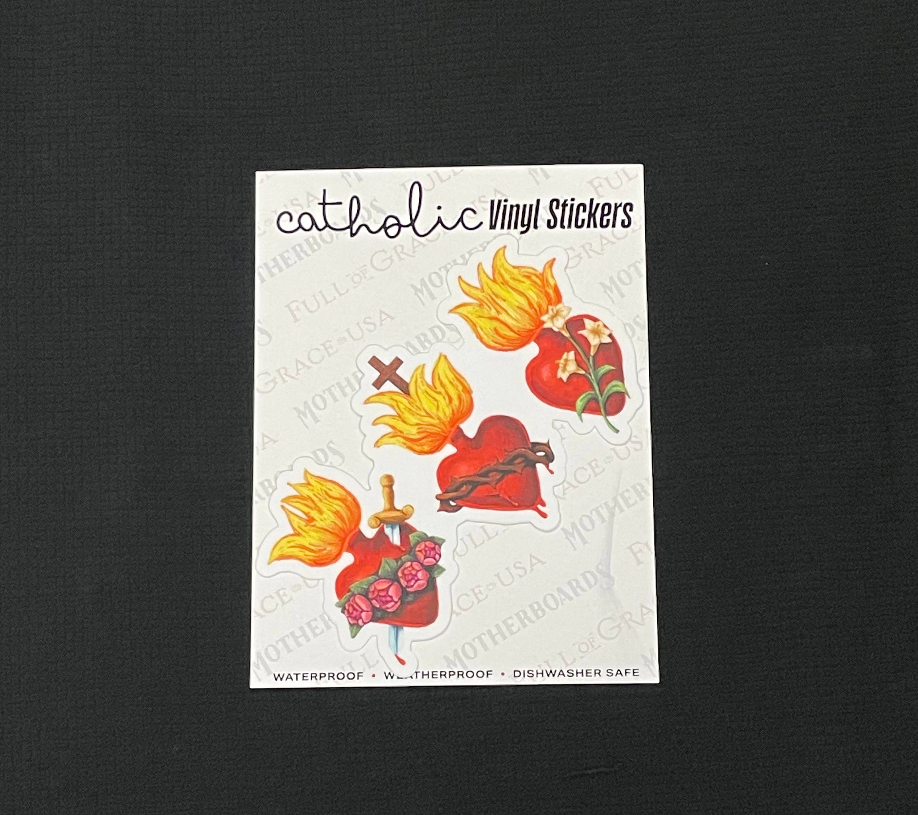 The Retro - a Full of Grace USA Company - Wholesale Sticker - Unifying Hearts Large Die-Cut Decal2