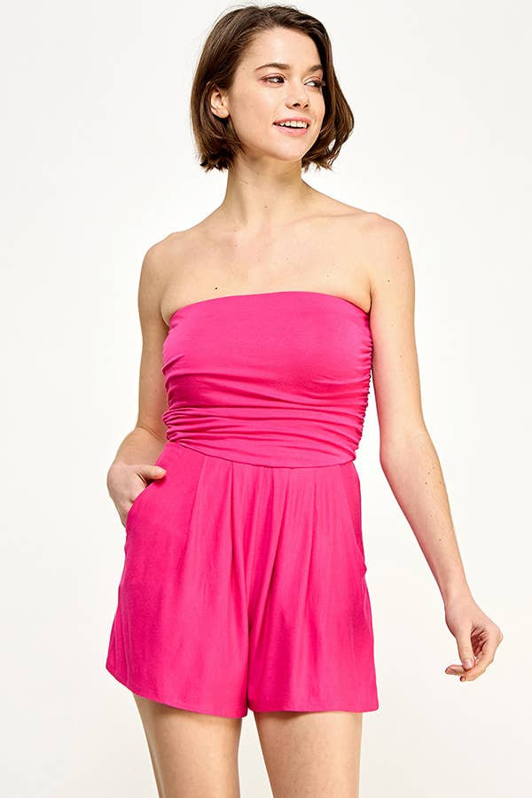 Heart & Hips - Vente Combishort – femme - Combinaison short tube unie3