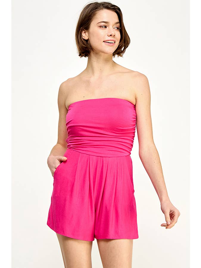 Heart & Hips - Vente Combishort – femme - Combinaison short tube unie3