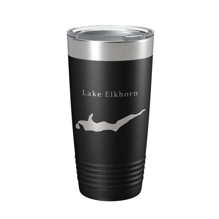 Lake Elkhorn Map Tumbler Reisebecher, isolierter Kaffeebecher mit Lasergravur, Maryland, 20 oz für den Großhandel von CarveBright